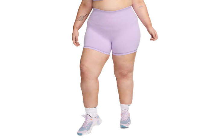 Nike Nike One Rib Women's High-Waisted 5' Biker Shorts Plus Size