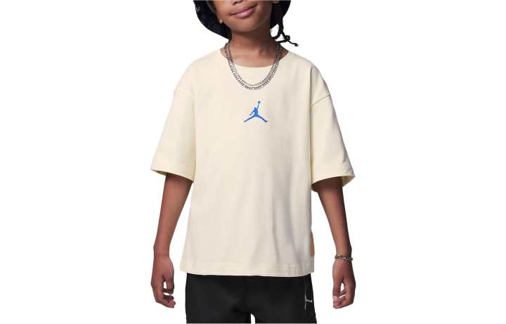 Jordan Jordan Short Sleeved T Shirts Coconut Milk Kids'