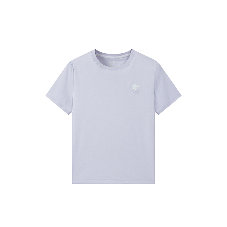 361° T Shirts Women's Purple Crew Neck Thin Straight Fit