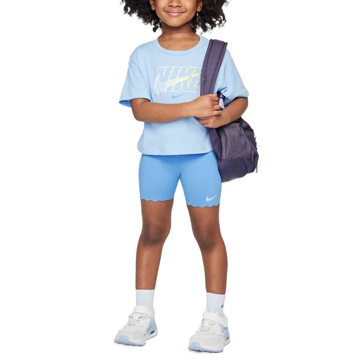Nike Nike Casual Sportswear Dri FitSwoosh SS25 2 Piece Set Blue Infant And Toddler