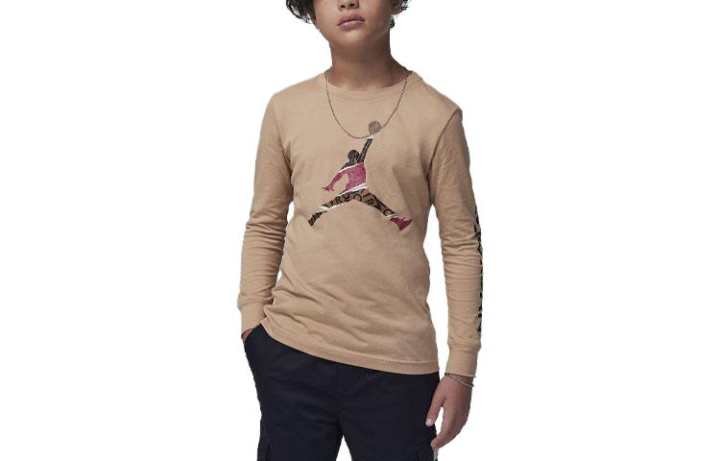 Jordan Jordan Levels Long Sleeve Tee T Shirt Kids' Khaki