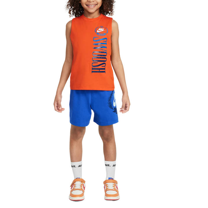 Nike Nike Casual Sportswear 2 Piece Set Blue Orange Children Aged 3 7 Years Old