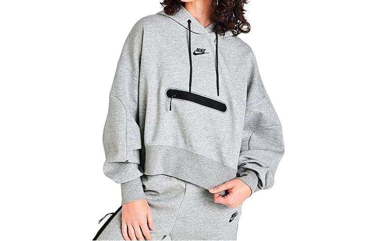 Nike Nike Sweatshirts Women's Gray Hooded Moderate Other