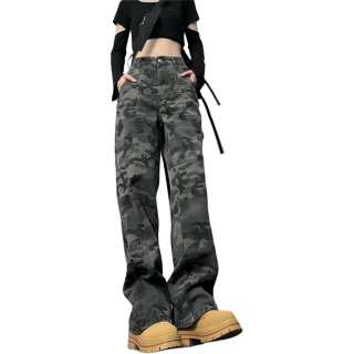 SUNSETMONENT Jeans Unisex Moderate Straight Fit Pants
