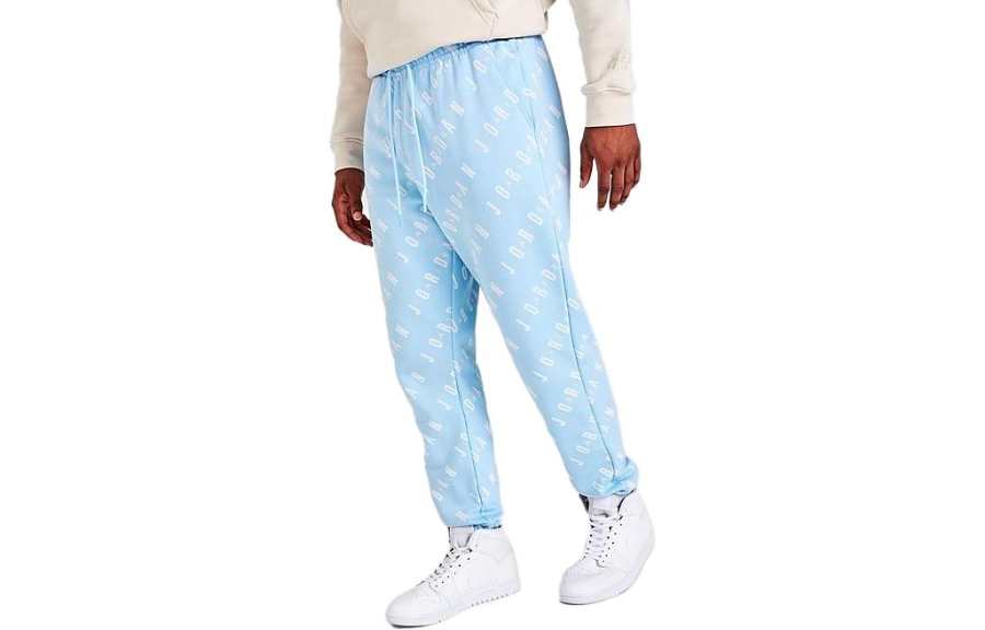 Jordan Jordan Knitted Sweatpants Men's Ice Blue Moderate Straight Fit Pants