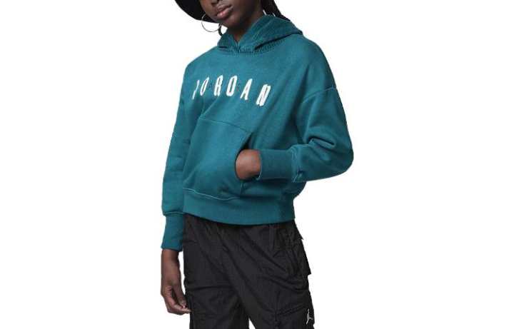 Jordan Jordan Sweatshirt Kids' Apparel Soft Touch Mixed Pullover Hoodie Industrial Blue Kids'