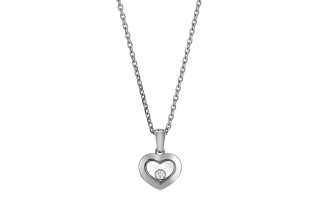 Chopard 18kt white gold Happy Diamonds Icons necklace