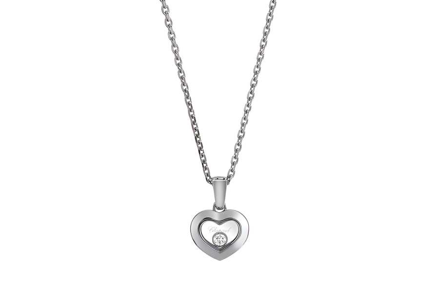 Chopard 18kt white gold Happy Diamonds Icons necklace