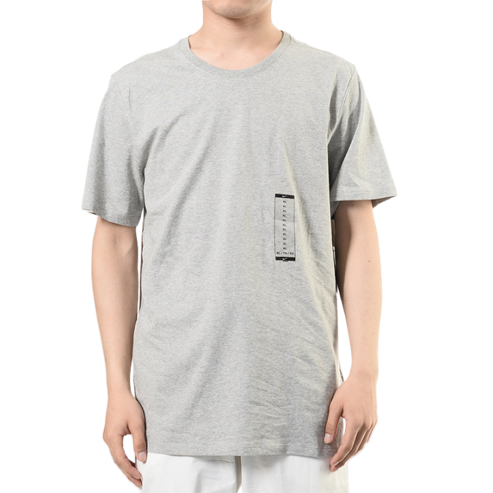 Nike Nike T Shirts Men's Gray Crew Neck Moderate