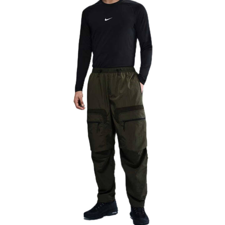 Nike Nike Casual Pants Men's Army Green Moderate Straight Fit Pants