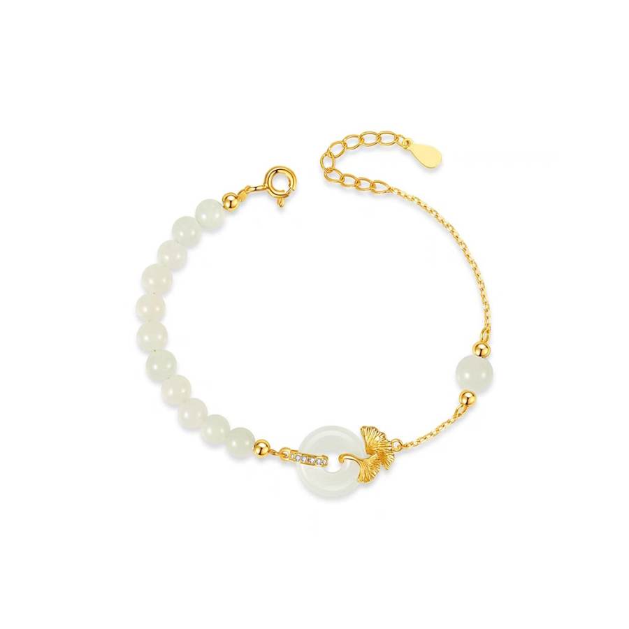GLTEN Bracelets Green Jade Women's