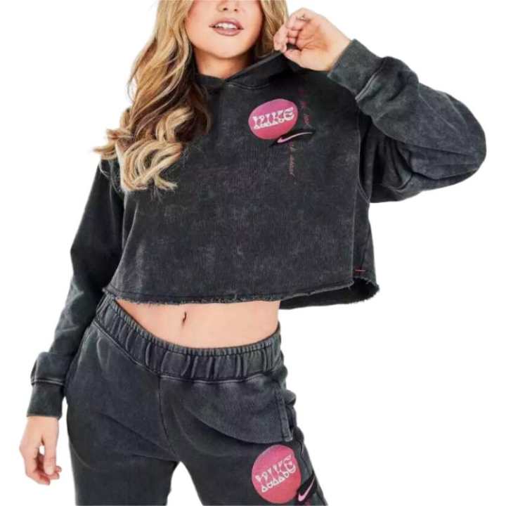 Nike Nike Sweatshirts Women's Gray Hooded Moderate