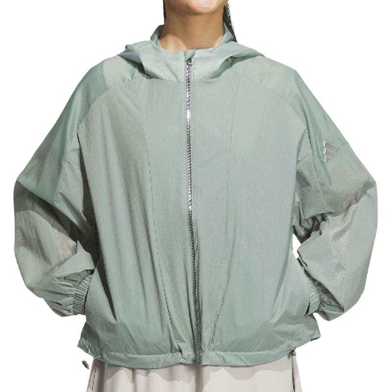 Adidas Adidas MODERN TECH WOVEN Jacket Women's Dusty Green/Metallic Silver