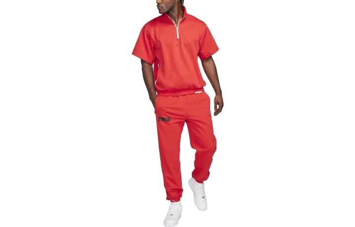 Nike Nike Knitted Sweatpants Men's Orange Moderate Cuffed Pants