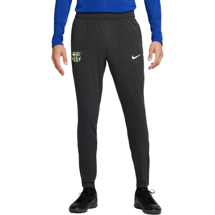 Nike Nike FCDri FIT ADV FW24 Barcelona Strike Elite Third Knitted Sweatpants Men's Dark Gray/Bronze/Impact Yellow Green