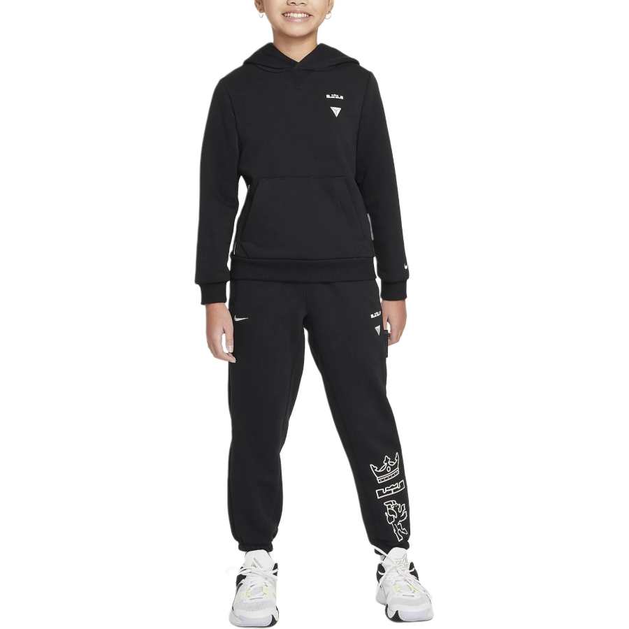 Nike Nike Full Length Pants STANDARD ISSUE DRI FIT Black/Light Ivory White Teenagers