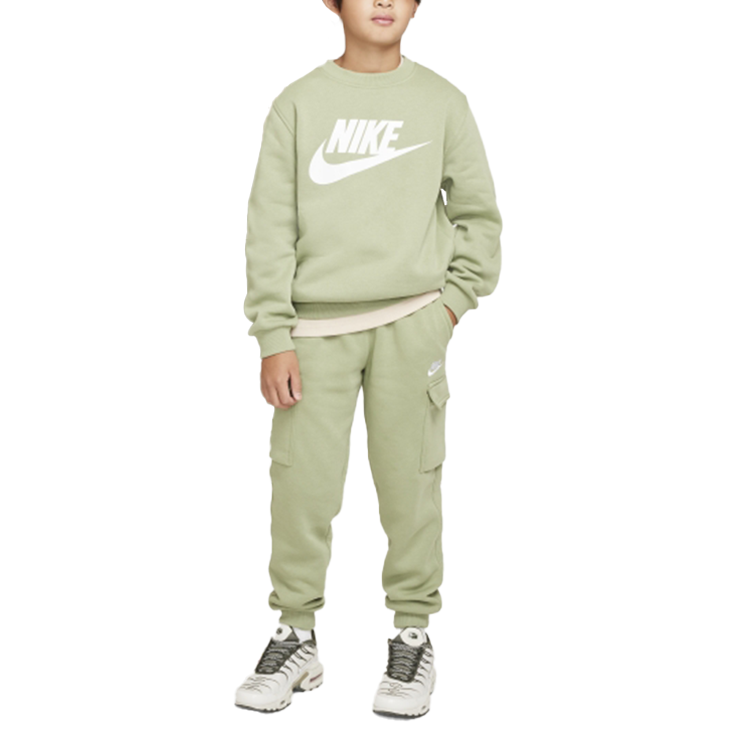 Nike Nike Sweatshirt Sportswear Club Oil Green/White Teenagers