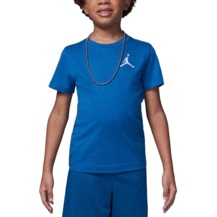 Jordan Jordan Jumpman Air T Shirt Industrial Blue Children Aged 3 7 Years Old