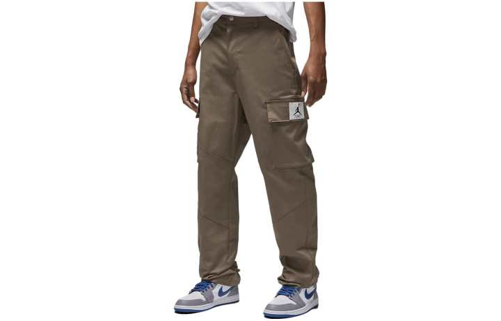 Jordan Jordan ESSENTIALS Casual Pants Men's Coffee Moderate Straight Fit Pants