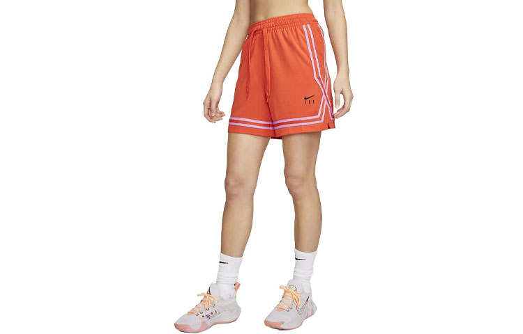 Nike Nike Sports Shorts Women's Orange Red Moderate Bermuda Shorts