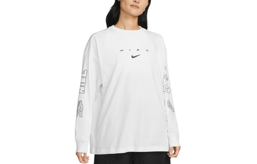 Nike Nike Sweatshirts Women's White Crew Neck Moderate Other