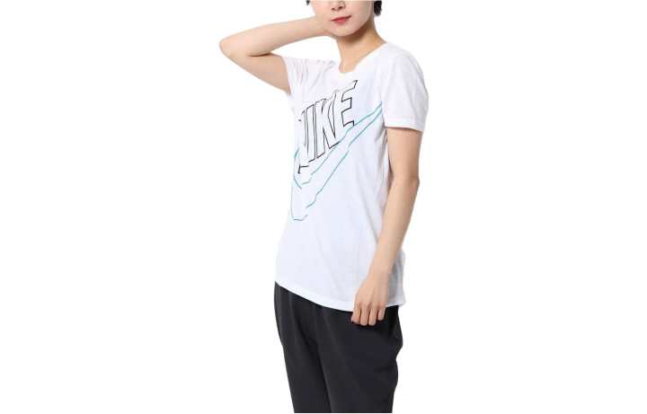 Nike Nike T Shirts Women's White Crew Neck Moderate Other