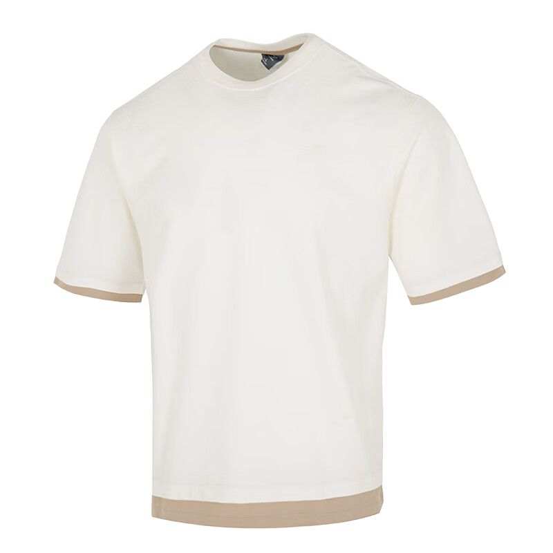 New Balance New Balance T Shirts Men's Ecru Crew Neck Moderate