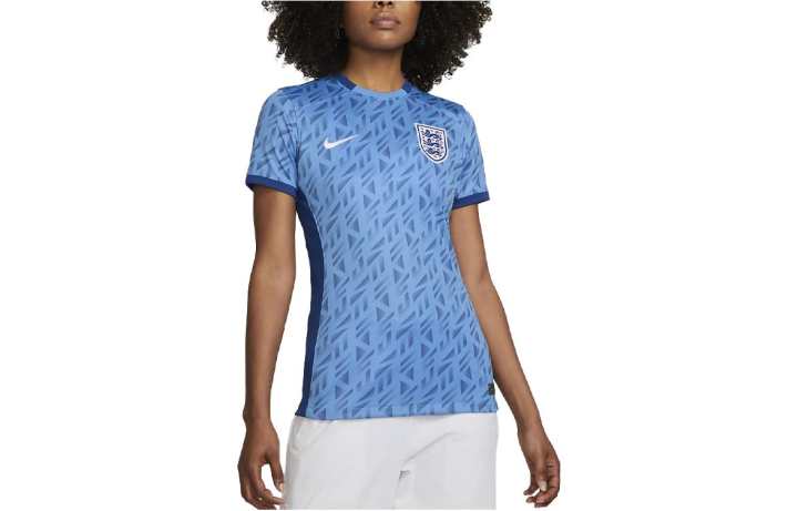 Nike Nike England National Team Soccer Jerseys Women's Blue Crew Neck Moderate