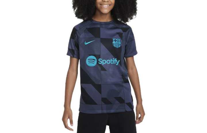 Nike Nike T Shirt F.C. Barcelona Academy Pro Third Marine Blue Kids'