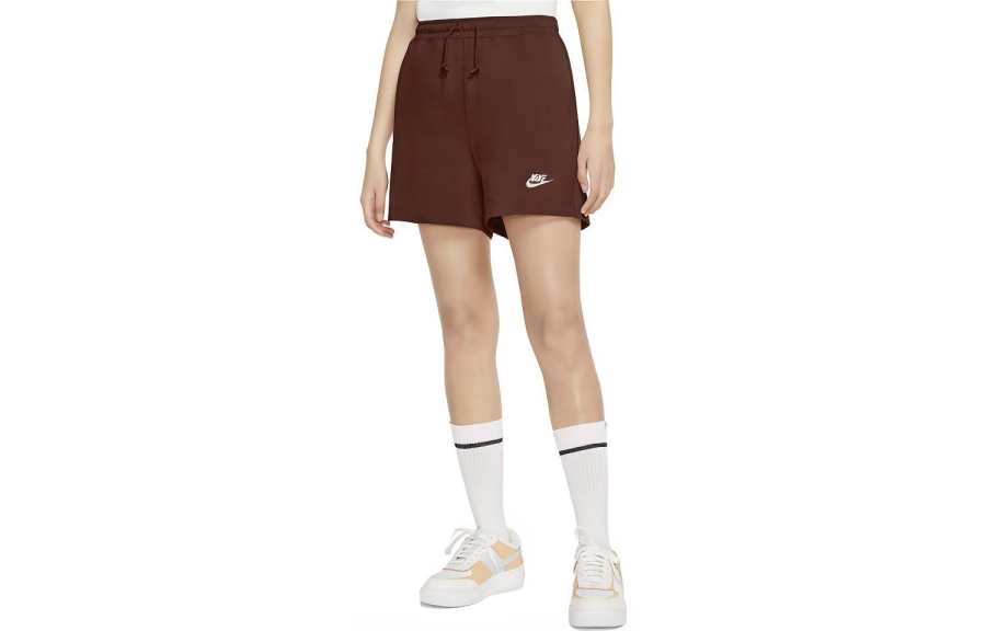 Nike Nike Sports Shorts Women's Brown Moderate Knitted Shorts