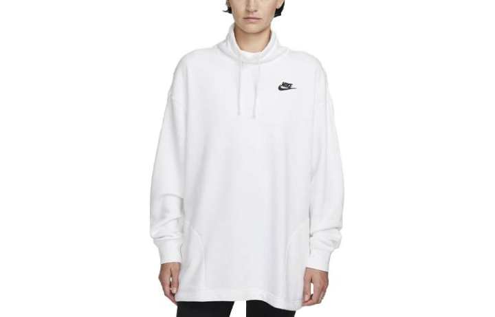 Nike Nike Sweatshirts Women's White Stand Collar Moderate Regular