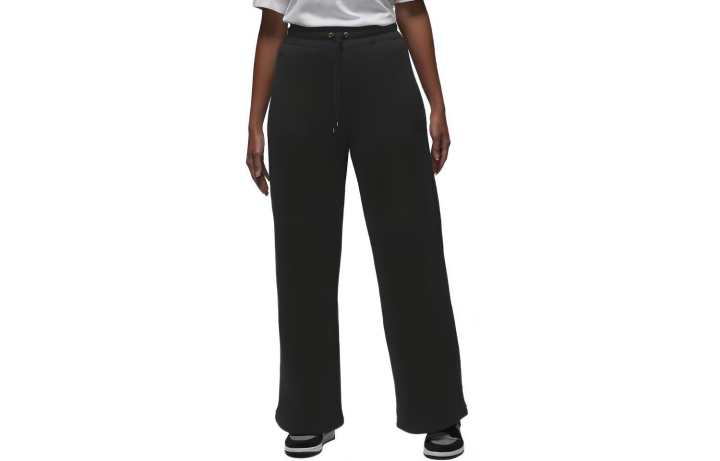 Jordan Jordan Flight Fleece Knitted Sweatpants Women's Black Moderate Straight Fit Pants