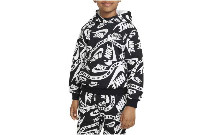 Nike Nike Sweatshirt Sportswear Club Printed Pullover Black Kids'