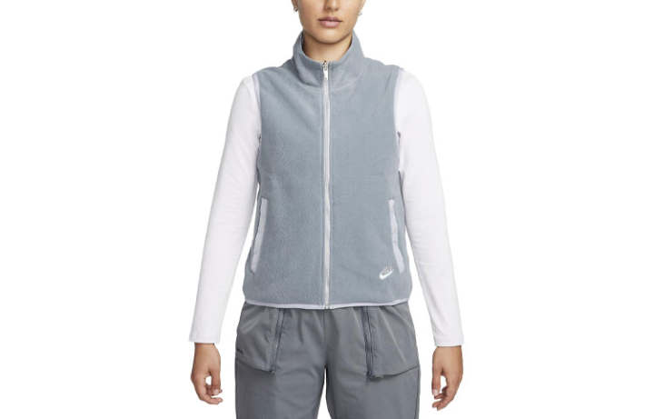 Nike Nike Vests Women's Tin Gray Stand Collar Moderate Other