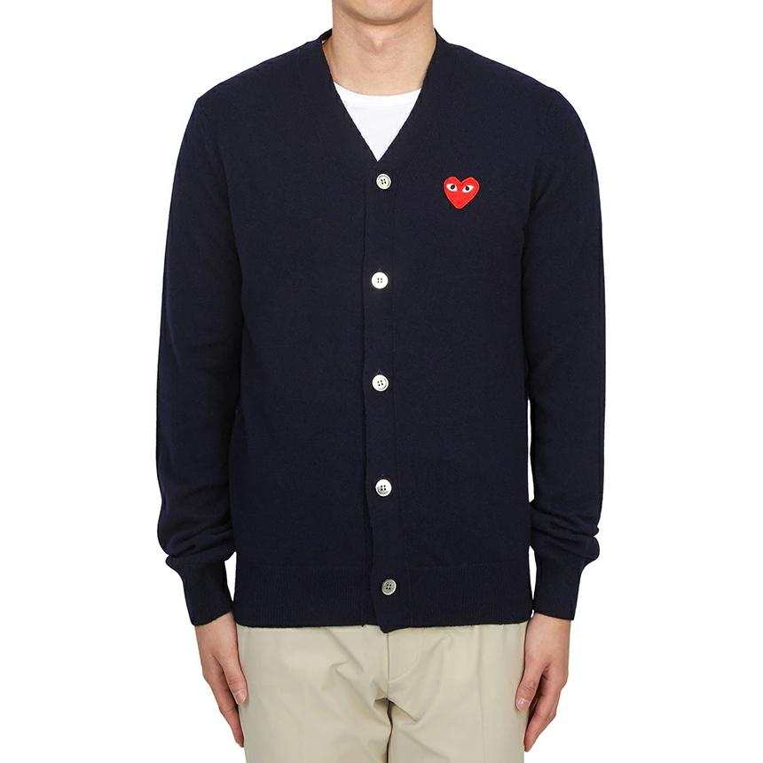 CDG Play FW24 Knitwear Men's Marine Blue