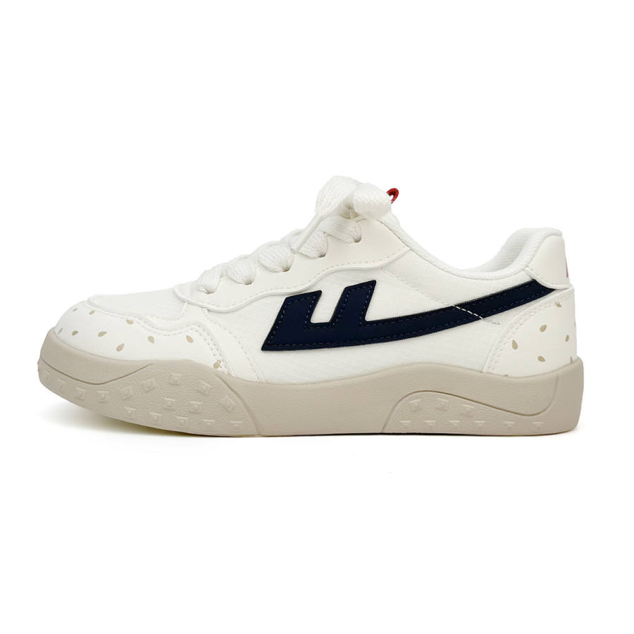 Warrior Cushioning Abrasion Resistant Lightweight Low Top Casual Shoes Women's Beige Dark Blue