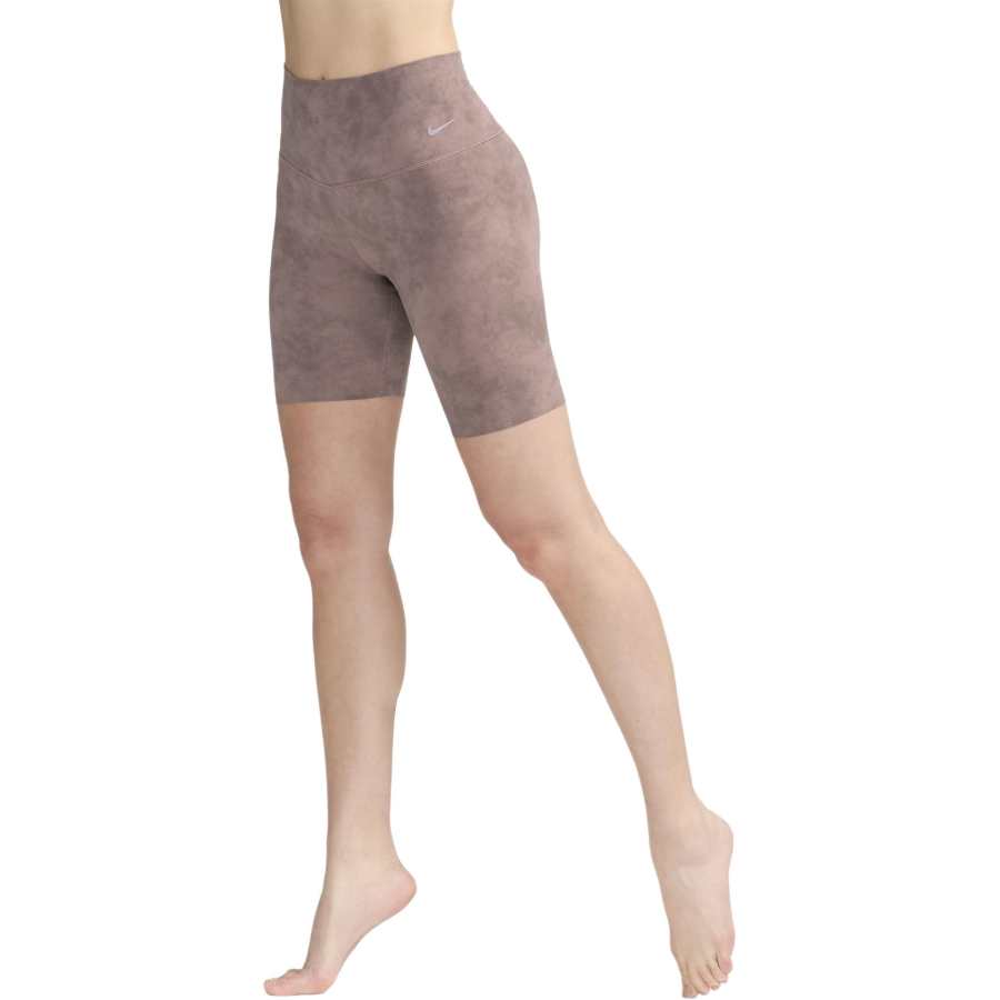 Nike Nike Women's Gentle Support High Waisted 8' Biker Shorts Sports Shorts Women's Smokey Mauve Red