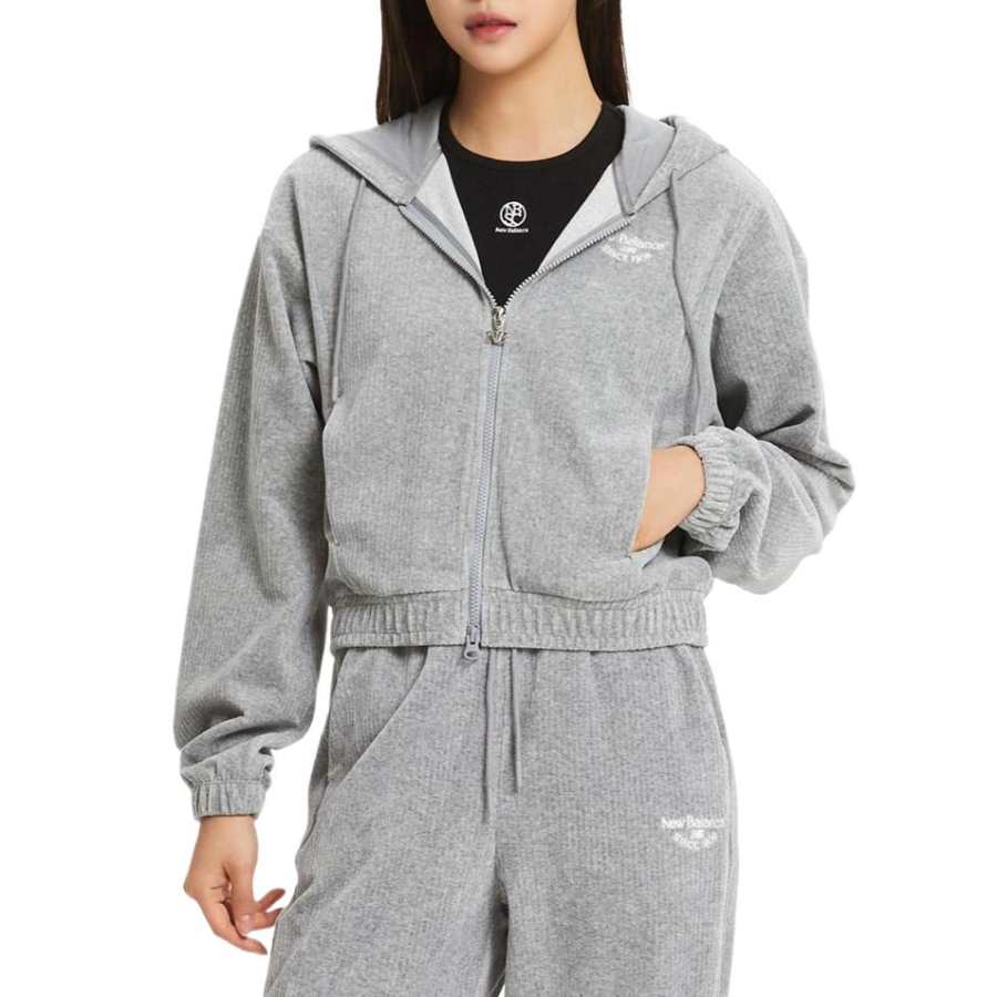 New Balance New Balance VELUA GOLJI Sweatshirt Women's Heather Gray