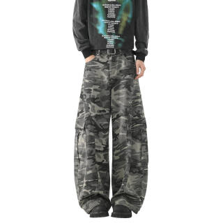 DAREASY Cargo Pants Unisex Camouflage Moderate