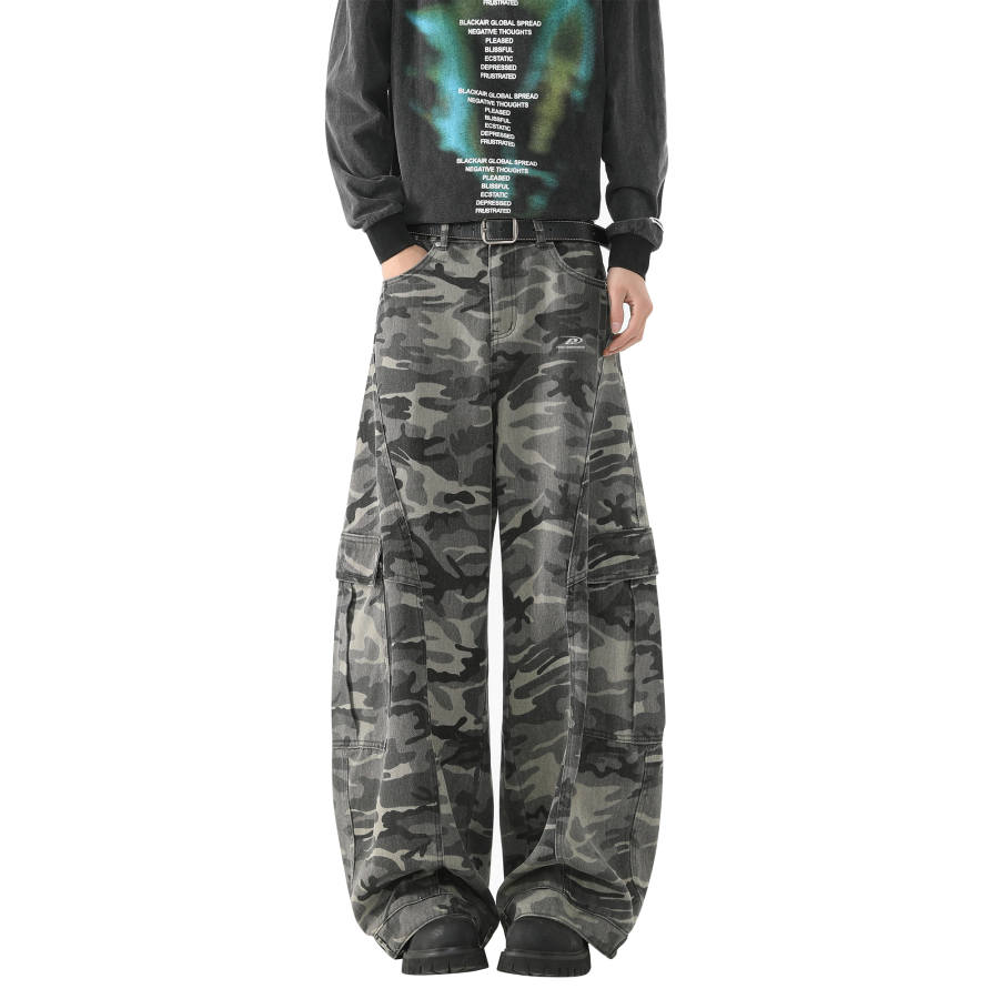 DAREASY Cargo Pants Unisex Camouflage Moderate