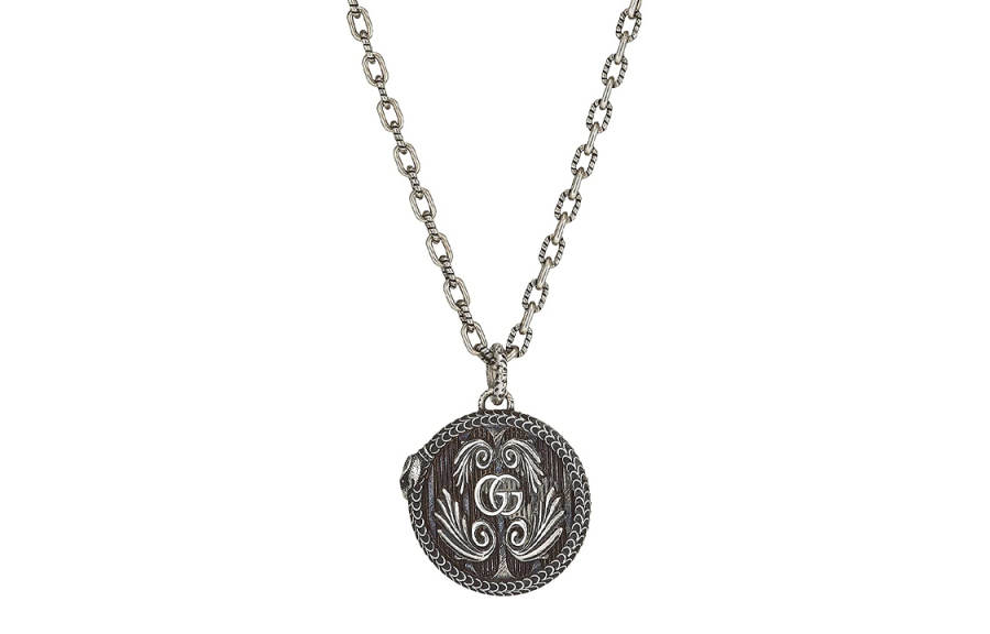 GUCCI GG 925 Sterling Silver Necklaces Unisex Silver