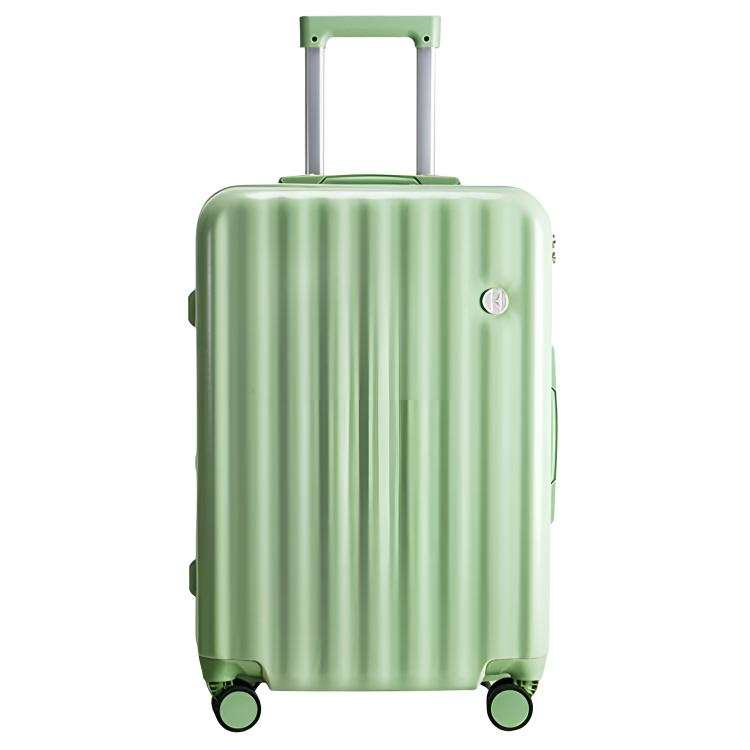 ELLE ABS+PC Password Box Suitcase Luggage 20 Inch, 24 Inch, 26 Inch Men's Avocado Green/classic Black/milky White