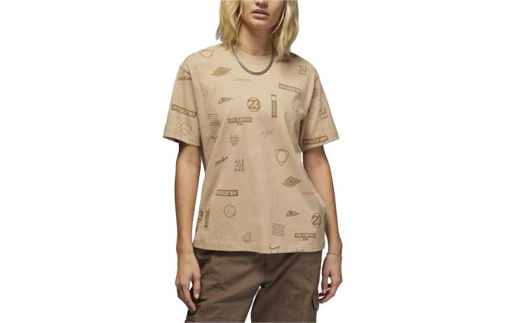 Jordan Jordan T Shirts Women's Linen Crew Neck Moderate Straight Fit
