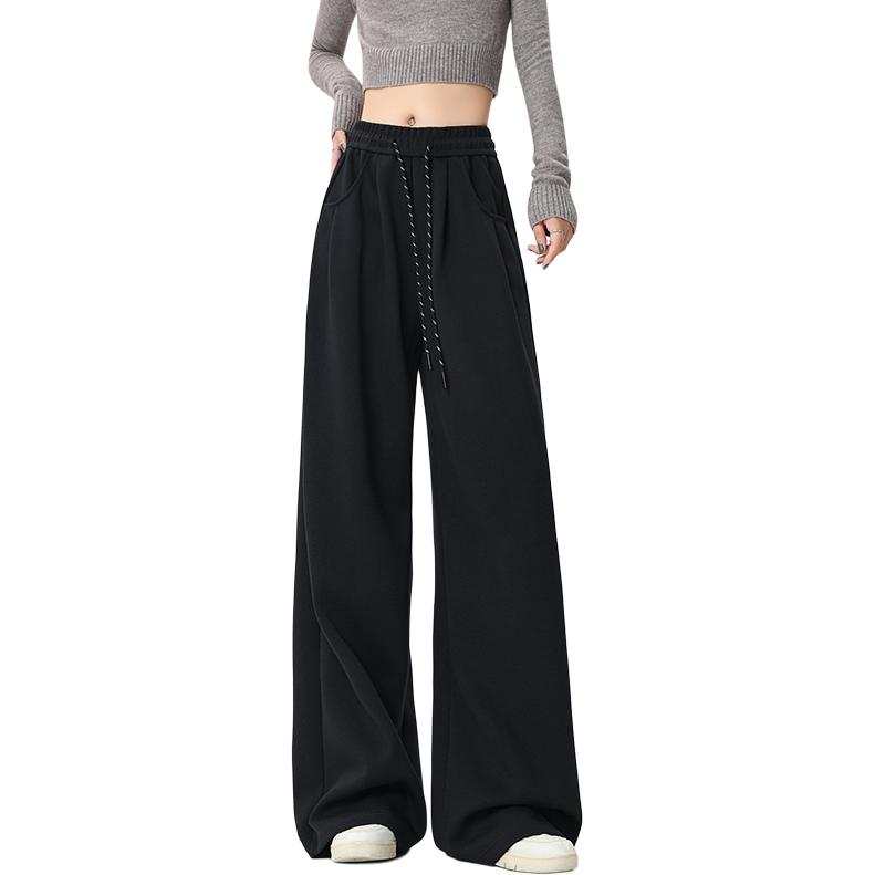 MIIOW Casual Pants Women's Moderate Wide Leg Pants