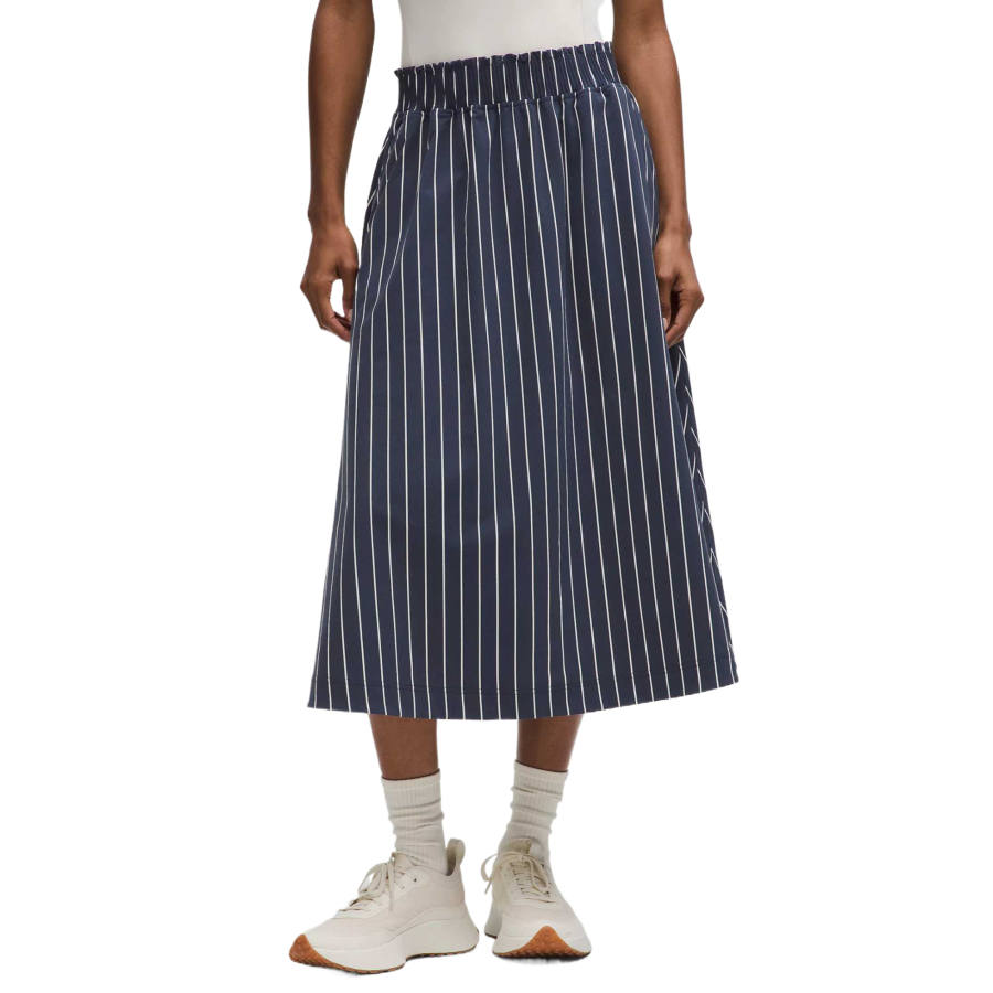 Lululemon Ruffle Waist Midi Skirt Casual Long Skirt Women's