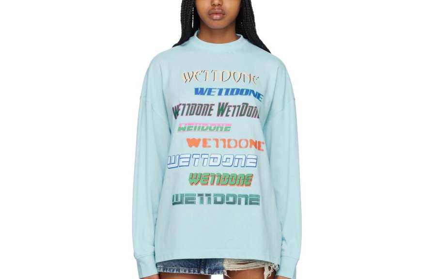 WE11DONE WE11DONE Sweatshirt Women's Sky Blue