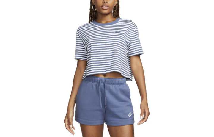 Nike Nike Sportswear Essentials Drop Shoulder Sleeve T Shirt Women's Diffused Blue