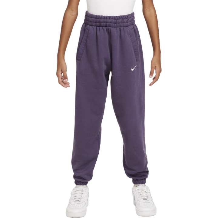 Nike Nike Swoosh Full Length Pants Deep Raisin Color/Metallic Silver Teenagers