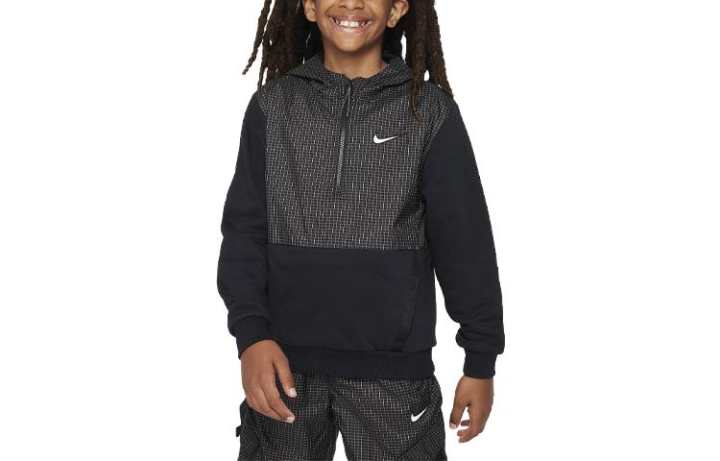 Nike Nike Sweatshirt Kids' Apparel Outdoor Play EasyOn Black Kids'