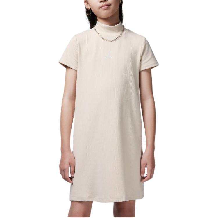 Jordan Jordan Dress Kids' Apparel Jumpman Ribbed Taping Dress Light Brown Kids'